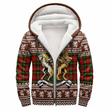 Fairlie Clan Tartan Crest Christmas Fleece Hoodie Coat of Arms Funny Style