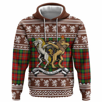 Fairlie Clan Tartan Crest Christmas Hoodie Coat of Arms Funny Style
