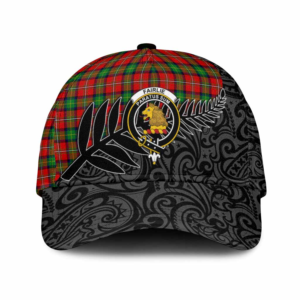 Fairlie Crest Tartan Classic Cap with New Zealand Silver Fern Half Style