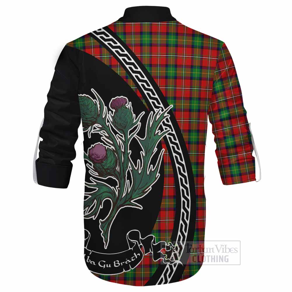 Fairlie Family Crest Tartan Ghillie Shirt Alba Thistle Inspired - Tartan Vibes Clothing