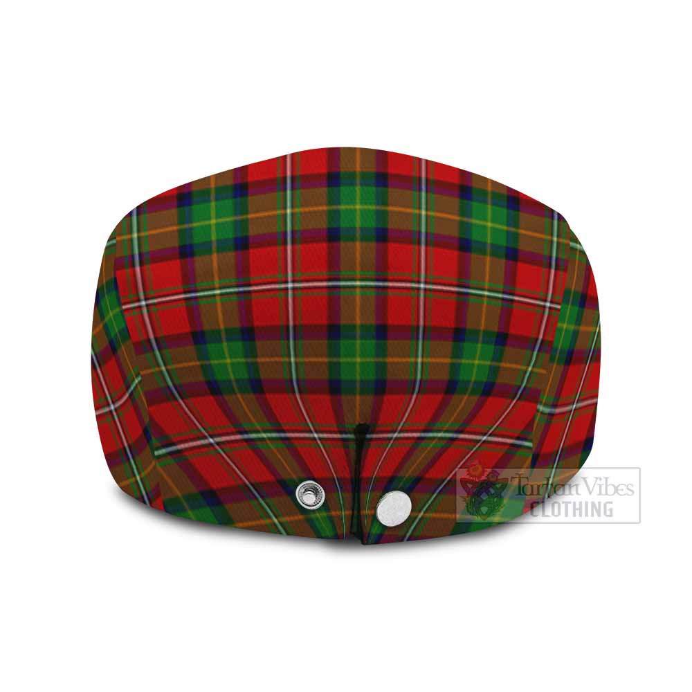 Fairlie Family Crest Tartan Jeff Cap, Tartan Flat Cap