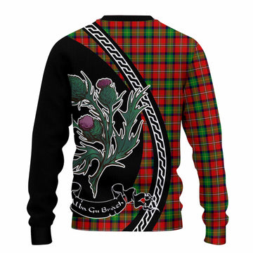 Fairlie Family Crest Tartan Knitted Sweater Alba Thistle Inspired