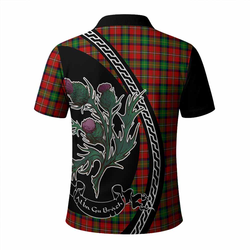 Fairlie Family Crest Tartan Polo Shirt Alba Thistle Inspired - Tartan Vibes Clothing