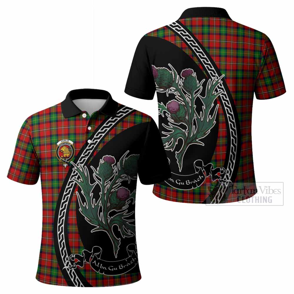 Fairlie Family Crest Tartan Polo Shirt Alba Thistle Inspired - Tartan Vibes Clothing