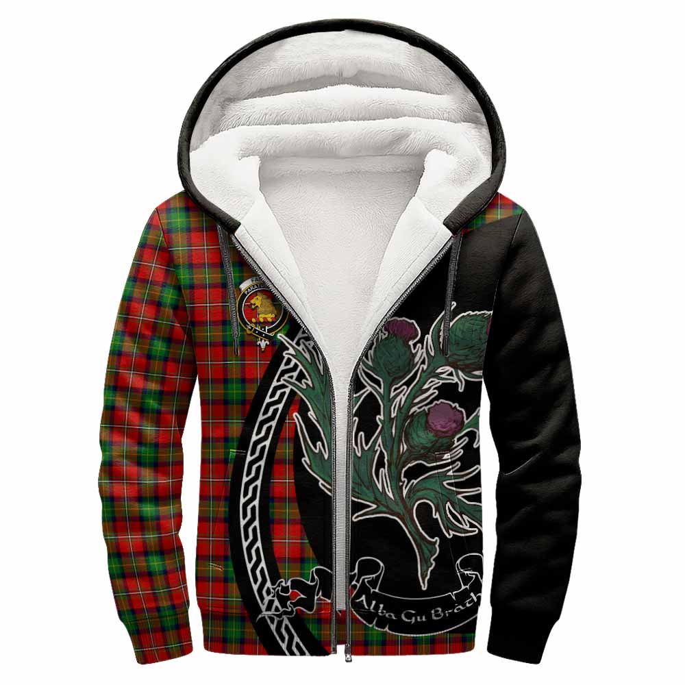 Fairlie Family Crest Tartan Sherpa Hoodie Alba Thistle Inspired - Tartan Vibes Clothing