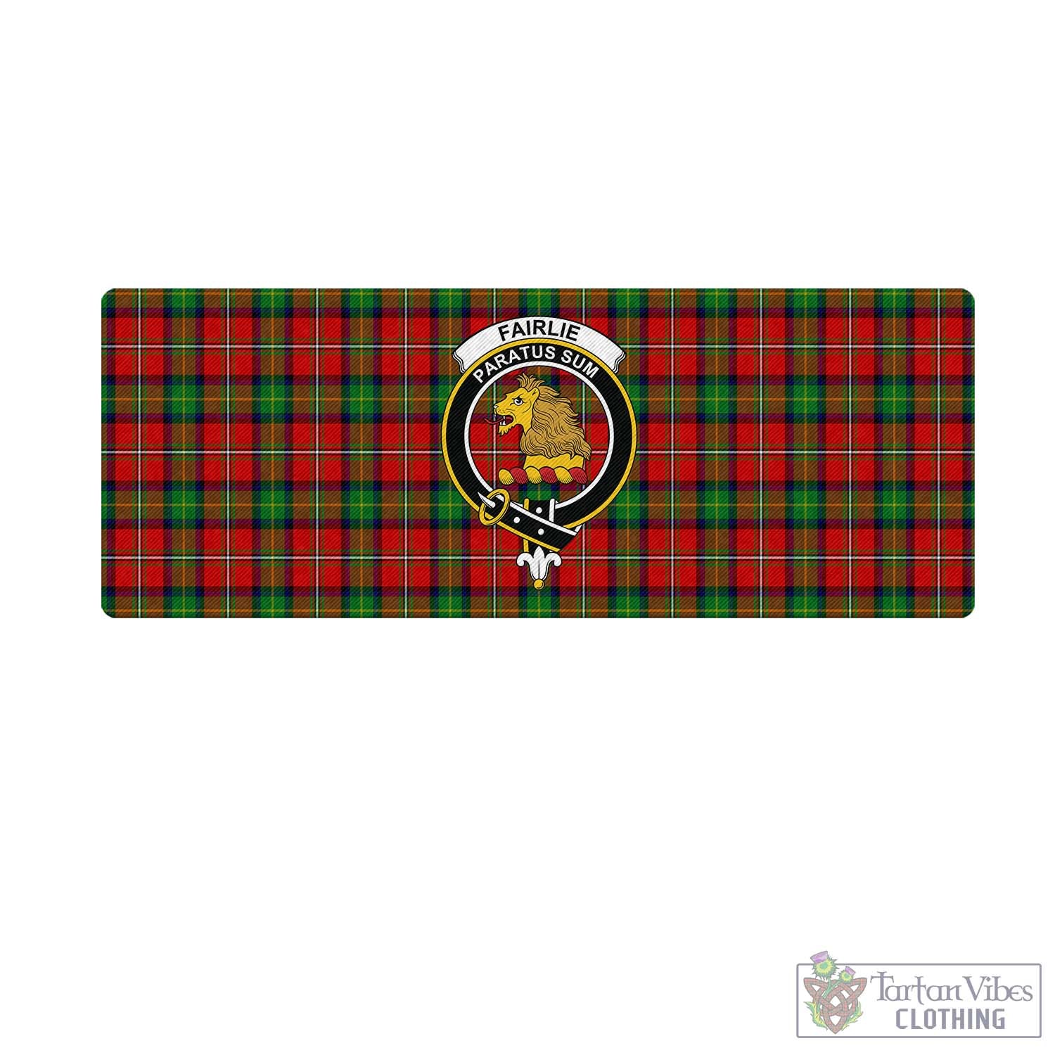 Tartan Vibes Clothing Fairlie Modern Tartan Mouse Pad with Family Crest