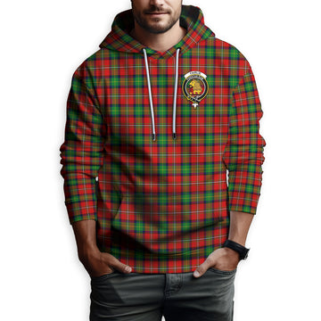 Fairlie Tartan Hoodie with Family Crest