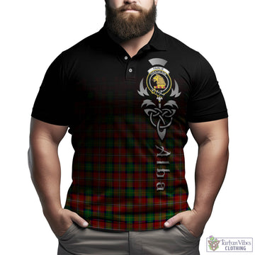 Fairlie Modern Tartan Polo Shirt Featuring Alba Gu Brath Family Crest Celtic Inspired
