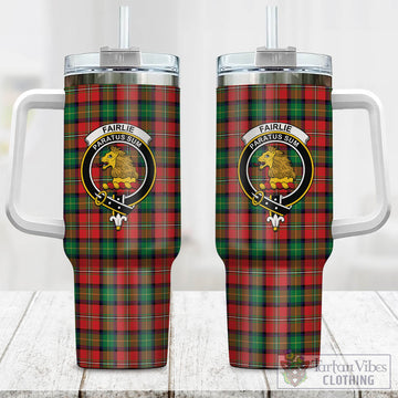 Fairlie Modern Tartan and Family Crest Tumbler with Handle