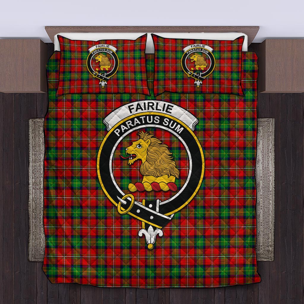 Fairlie Tartan Quilt Bed Set with Family Crest Twin - Tartan Vibes Clothing