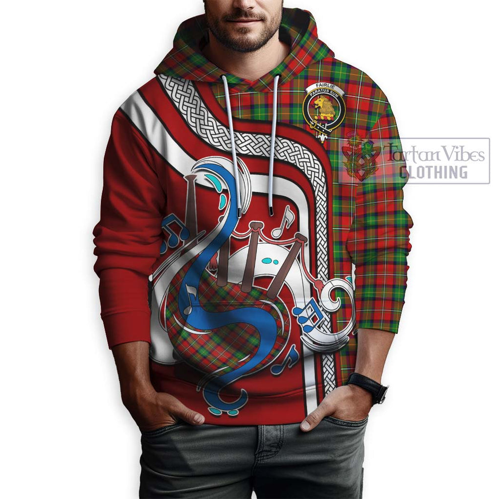 Fairlie Tartan Hoodie with Epic Bagpipe Style Zip Hoodie - Tartanvibesclothing Shop
