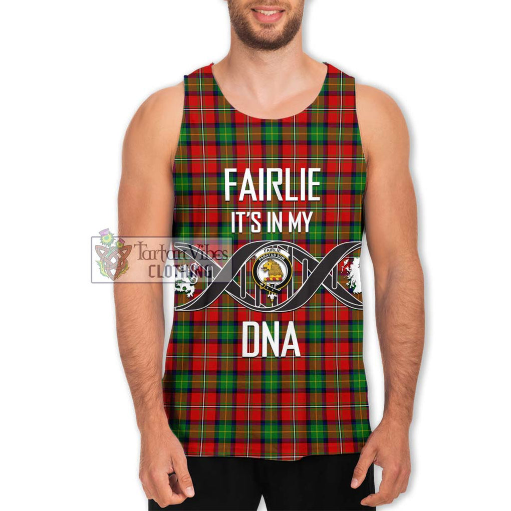 Fairlie Tartan Men's Tank Top with Family Crest DNA In Me Style Men - Tartanvibesclothing Shop