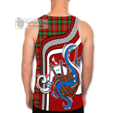 Fairlie Tartan Men's Tank Top with Epic Bagpipe Style