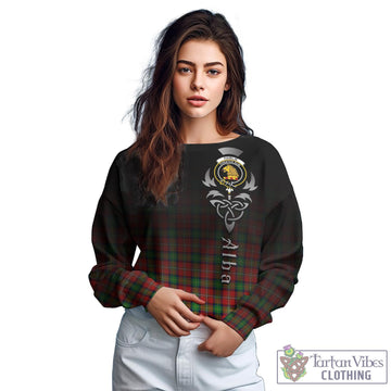 Fairlie Tartan Sweatshirt Featuring Alba Gu Brath Family Crest Celtic Inspired