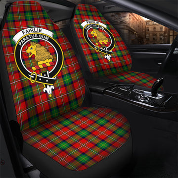Fairlie Modern Tartan Car Seat Cover with Family Crest