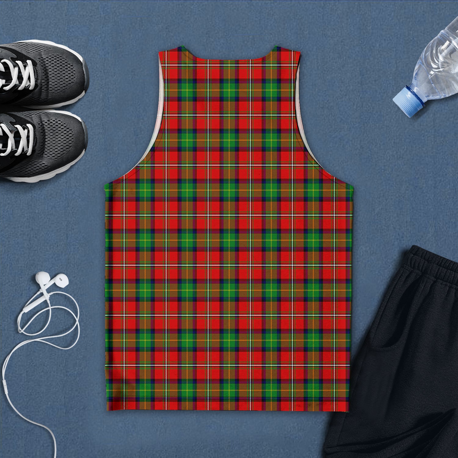 fairlie-modern-tartan-mens-tank-top-with-family-crest