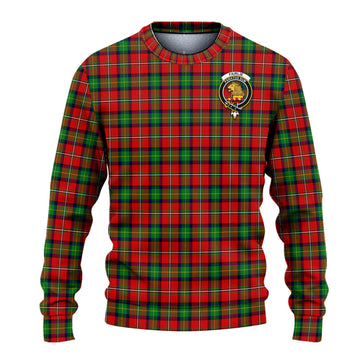 Fairlie Modern Tartan Knitted Sweater with Family Crest - Tartanvibesclothing