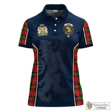 Fairlie Modern Tartan Women's Polo Shirt with Family Crest and Lion Rampant Vibes Sport Style