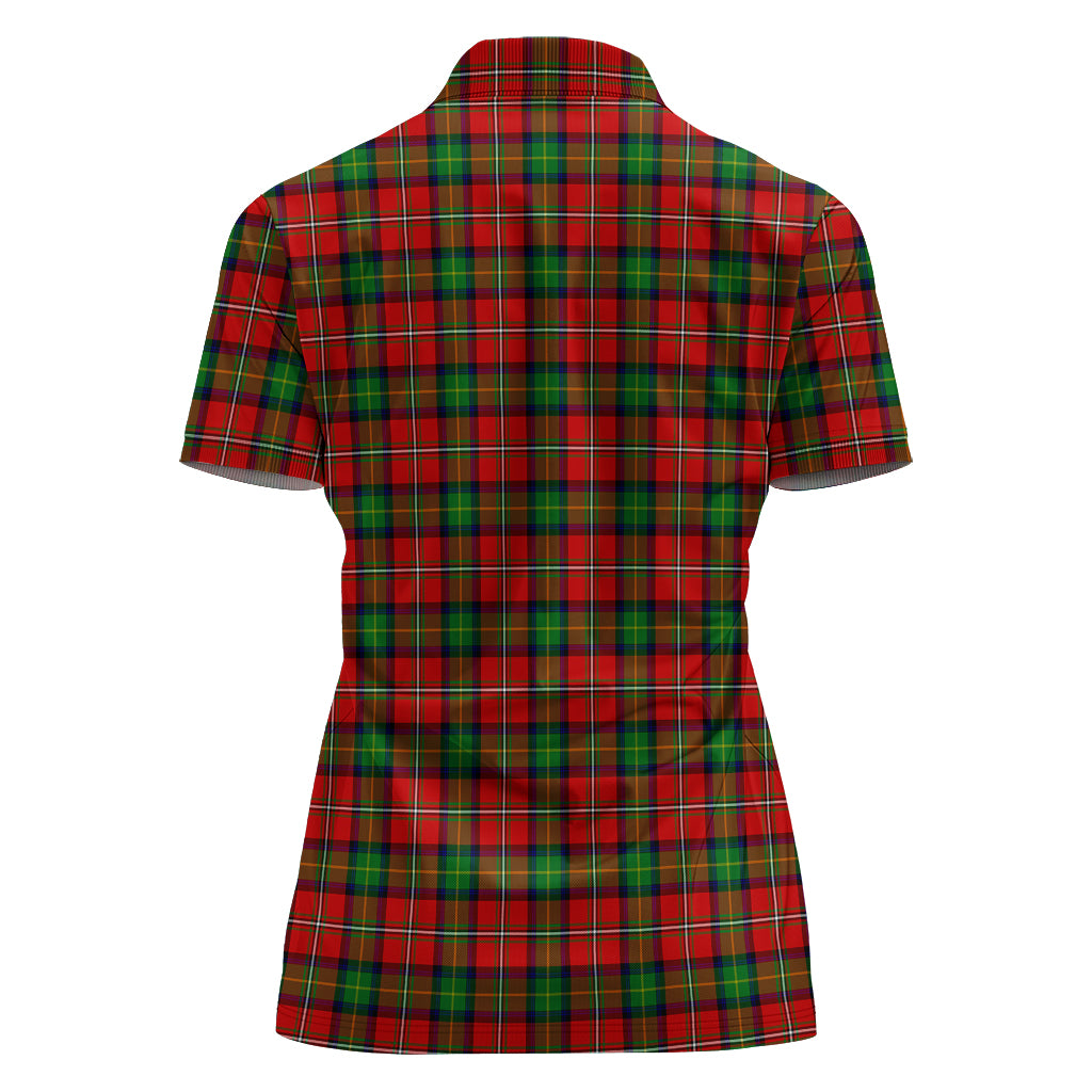 fairlie-modern-tartan-polo-shirt-with-family-crest-for-women