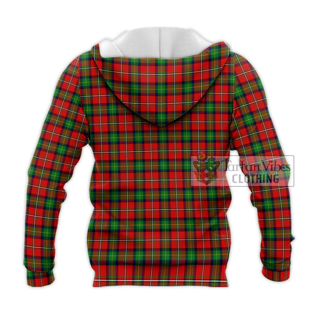 Fairlie Tartan Knitted Hoodie with Family Crest DNA In Me Style - Tartanvibesclothing Shop