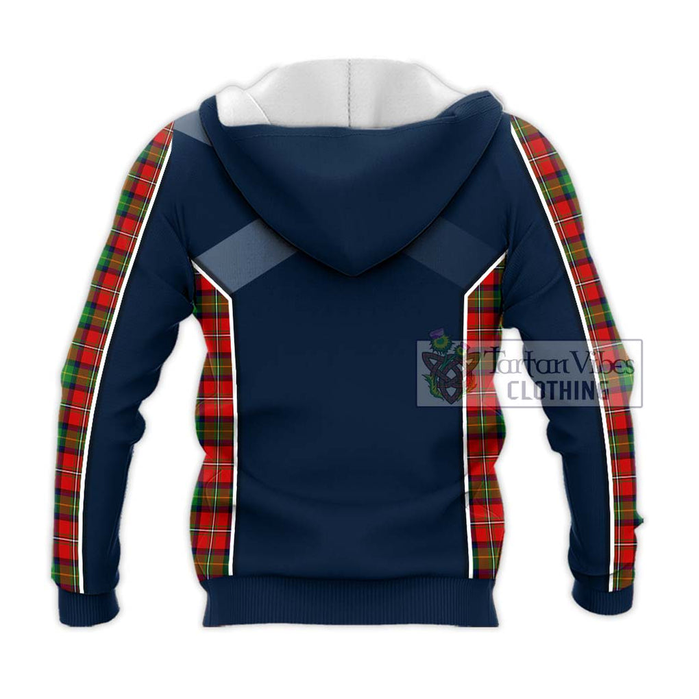 Fairlie Tartan Knitted Hoodie with Family Crest and Lion Rampant Vibes Sport Style - Tartan Vibes Clothing
