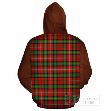 Fairlie Tartan Accent Cotton Hoodie with Family Crest