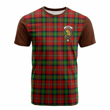 Fairlie Tartan Accent Cotton T-shirt with Family Crest