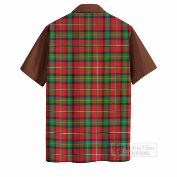 Fairlie Tartan Accent Hawaiian Shirt with Family Crest