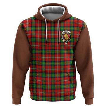 Fairlie Tartan Accent Hoodie with Family Crest