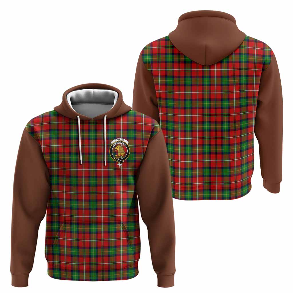 Fairlie Tartan Accent Hoodie with Family Crest