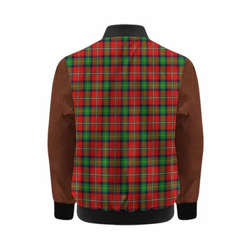 Fairlie Tartan Accent Kid Bomber Jacket with Family Crest