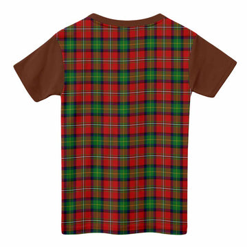 Fairlie Tartan Accent Kid T-shirt with Family Crest