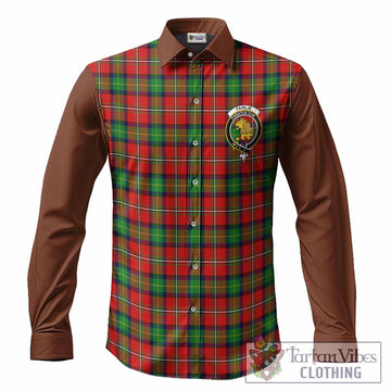 Fairlie Tartan Accent Long Sleeve Button Shirts with Family Crest