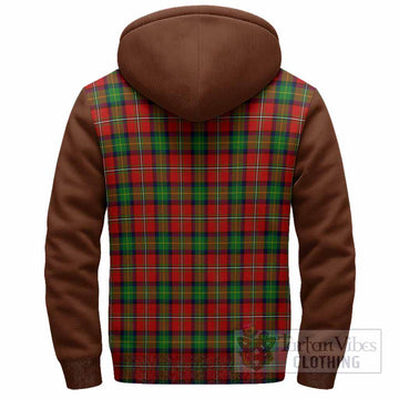 Fairlie Tartan Accent Sherpa Hoodie with Family Crest