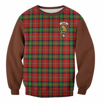 Fairlie Tartan Accent Sweatshirt with Family Crest