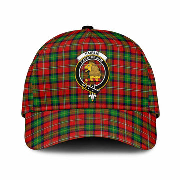 Fairlie Tartan Classic Cap with Family Crest