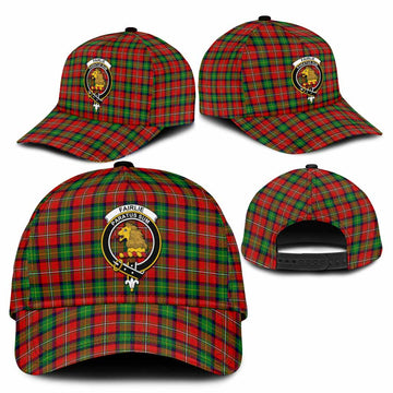 Fairlie Tartan Classic Cap with Family Crest