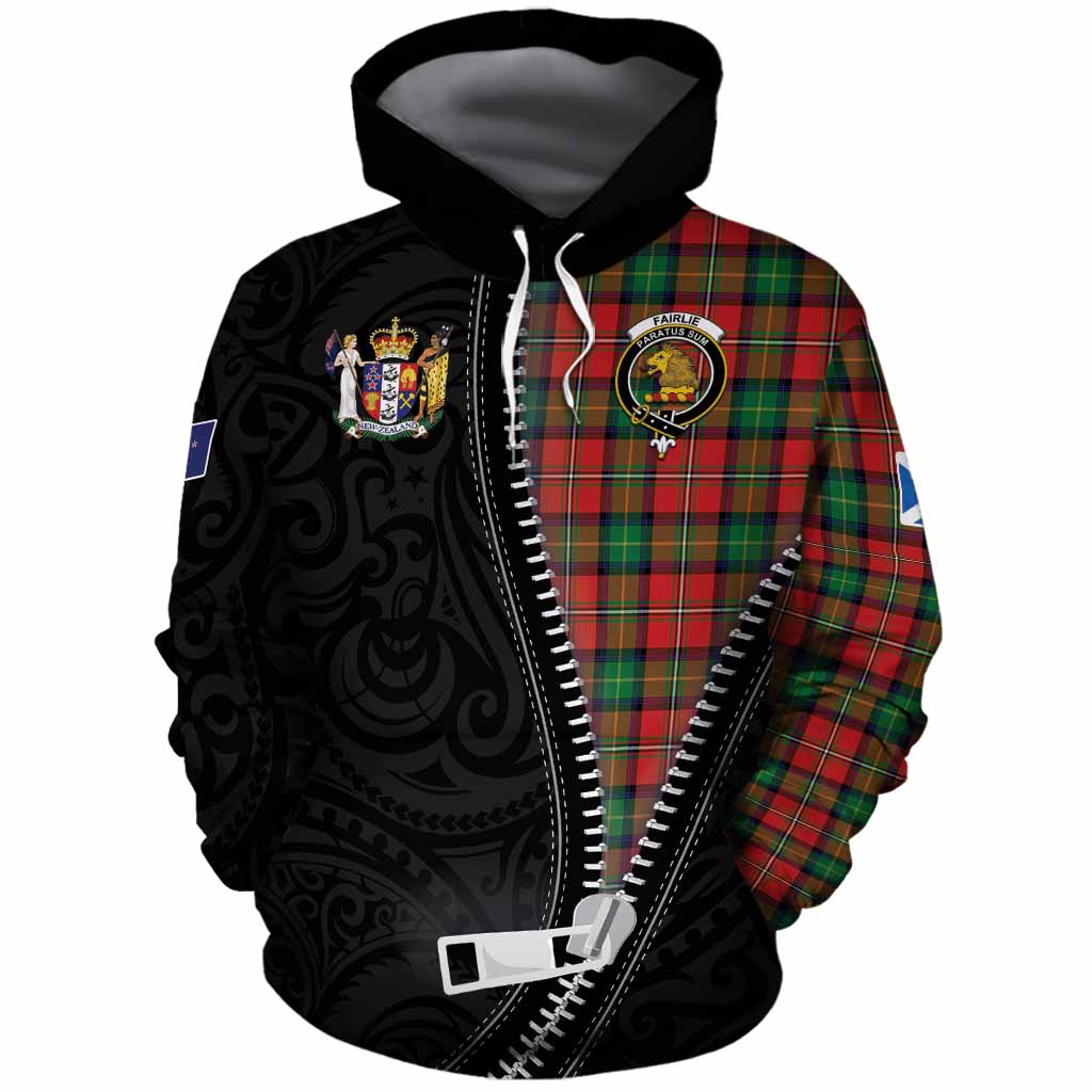 Fairlie Tartan Cotton Hoodie New Zealand Pattern Unique Zipper Stylized