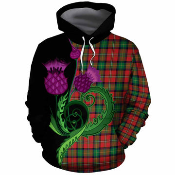 Fairlie Tartan Cotton Hoodie Traditional Scottish Thistle