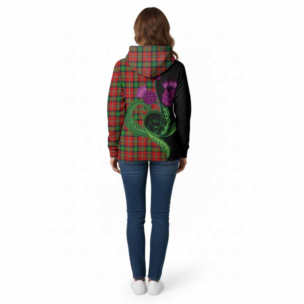 Fairlie Tartan Cotton Hoodie Traditional Scottish Thistle