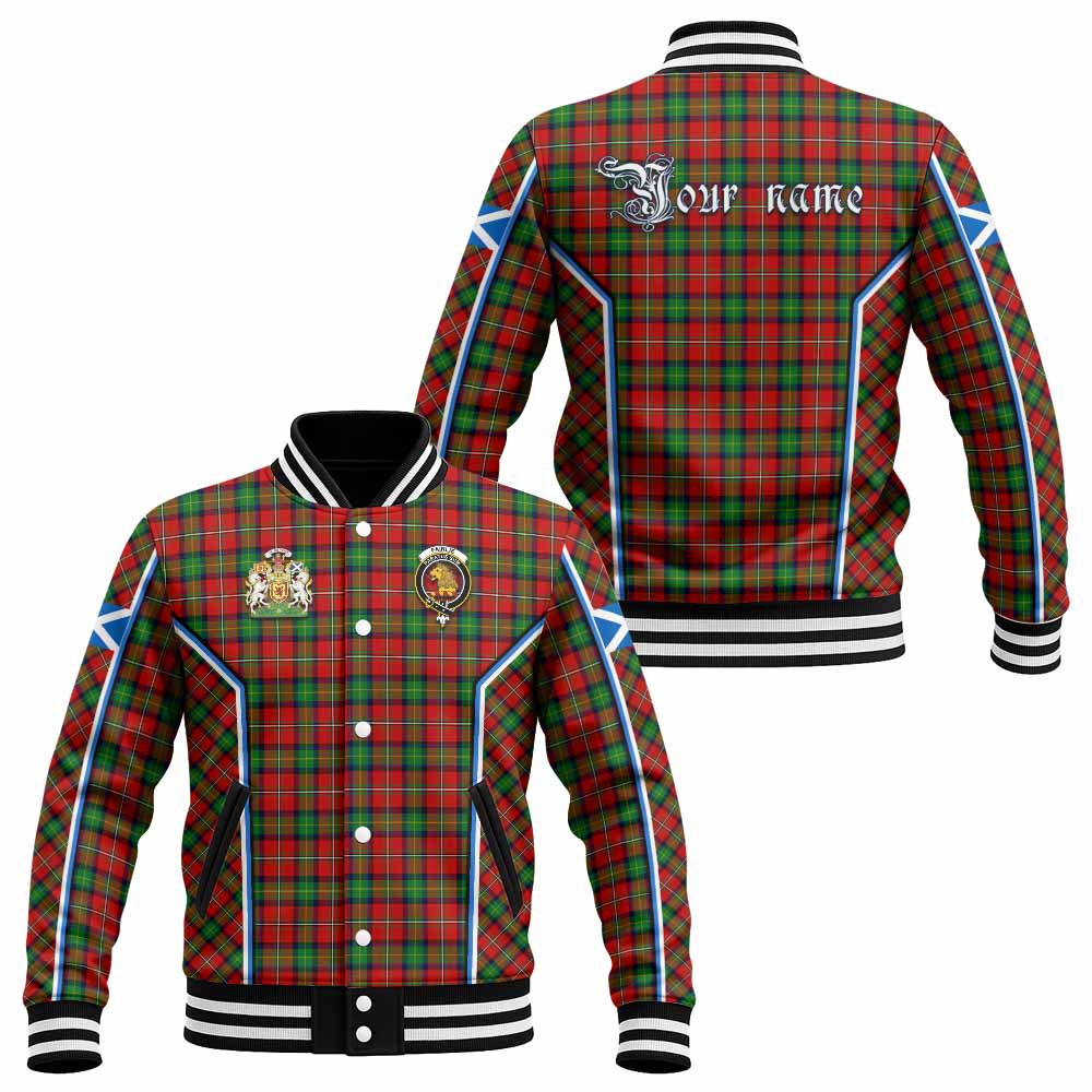 Fairlie Tartan Crest Baseball Jacket Scotland Coat of Arm Flag Style - Tartan Vibes Clothing