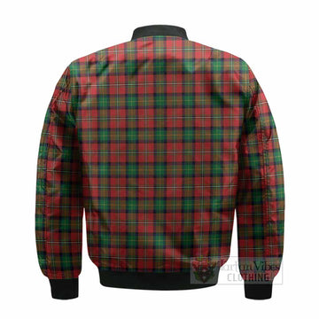 Fairlie Tartan Crest Bomber Jacket Ferocious Lion Style