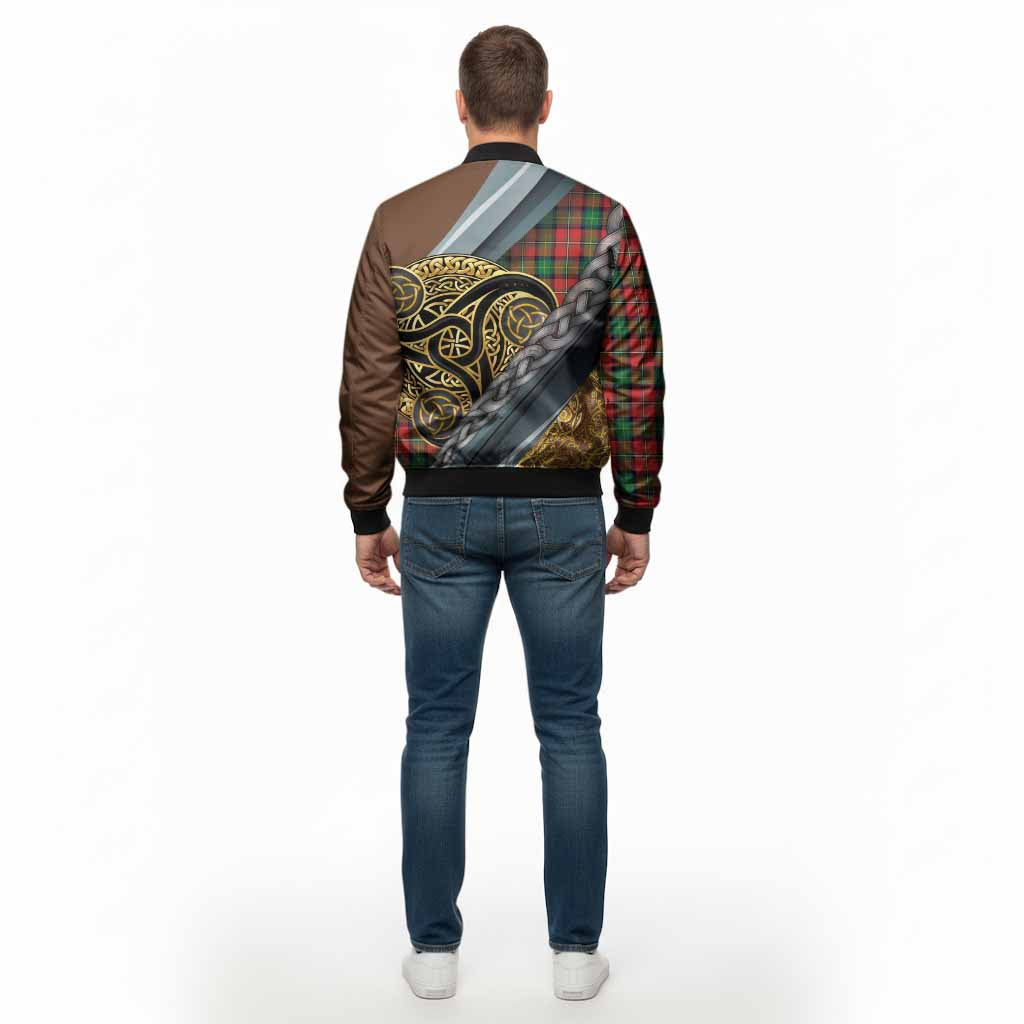 Fairlie Tartan Crest Bomber Jacket Scottish Triskele Celtic
