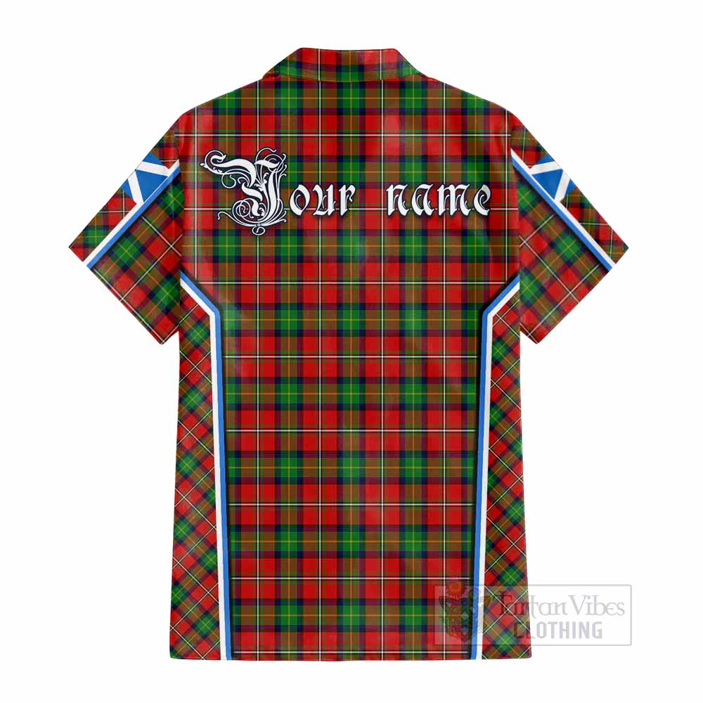Fairlie Tartan Crest Cotton Hawaiian Shirt Scotland Coat of Arm Flag Style - Tartan Vibes Clothing
