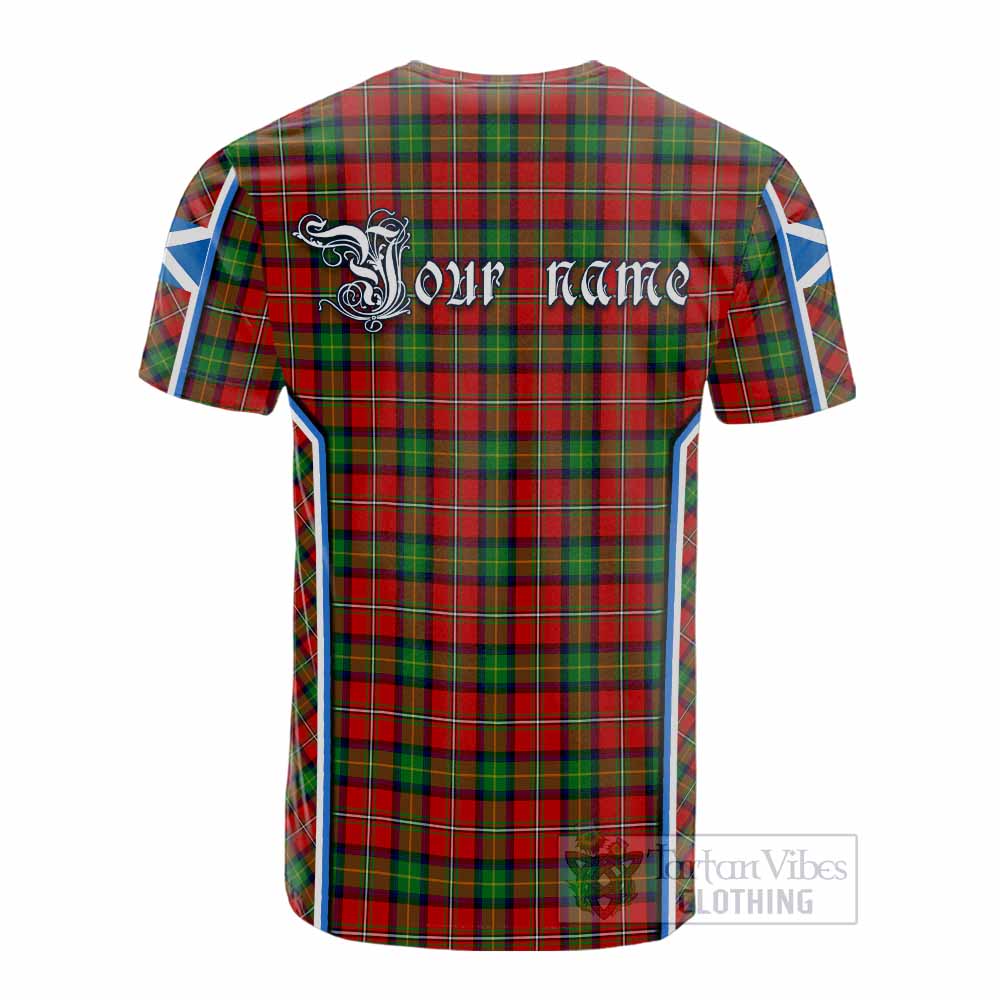 Fairlie Tartan Crest Cotton T-shirt Scotland Coat of Arm Flag Style - Tartan Vibes Clothing