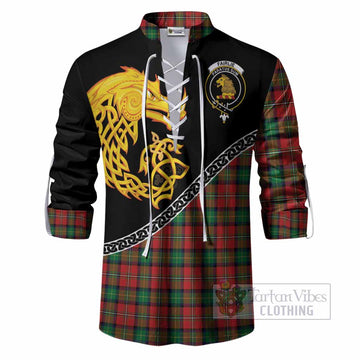 Fairlie Tartan Crest Ghillie Shirt Legendary Dragon Knot Half Style