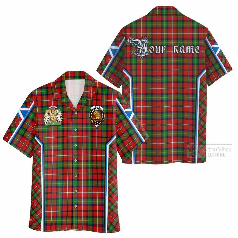 Fairlie Tartan Crest Hawaiian Shirt Scotland Coat of Arm Flag Style - Tartan Vibes Clothing