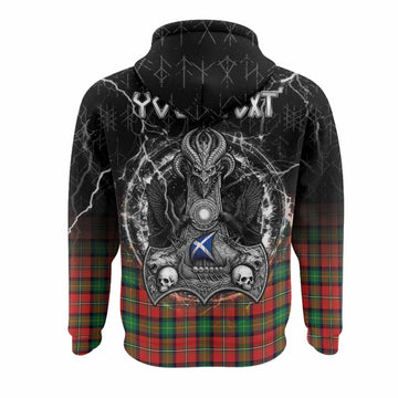 Fairlie Tartan Crest Hoodie Celtic Odin's Raven Legacy