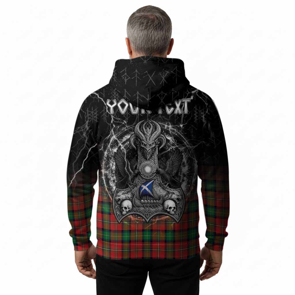 Fairlie Tartan Crest Hoodie Celtic Odin's Raven Legacy