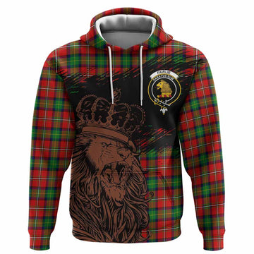Fairlie Tartan Crest Hoodie Crowned Lion Heritage Style